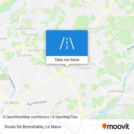 Route De Bonnétable map