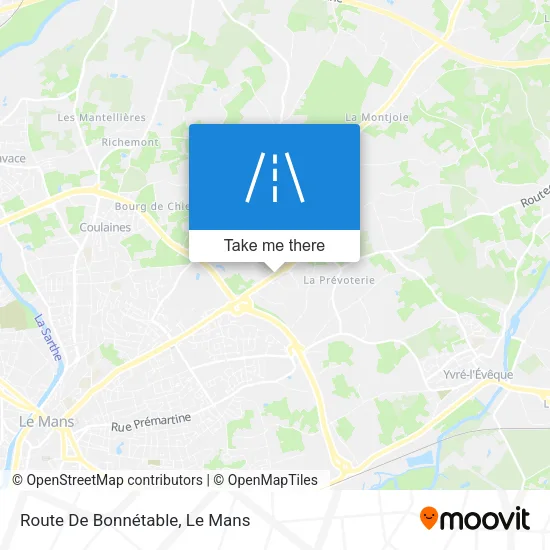 Route De Bonnétable map