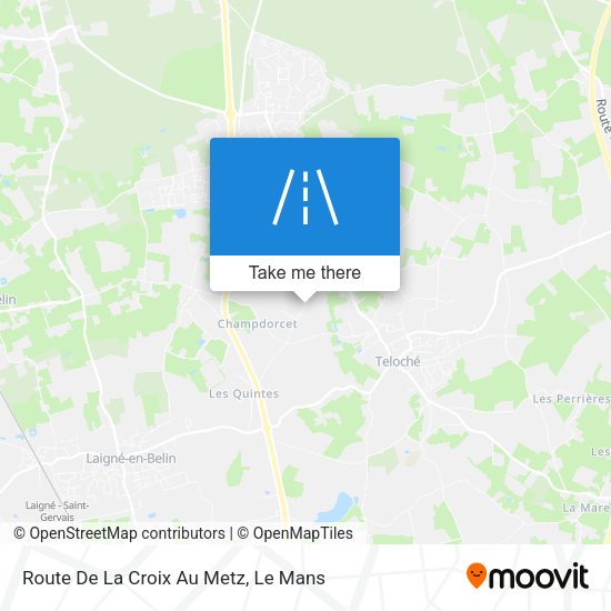 Route De La Croix Au Metz map