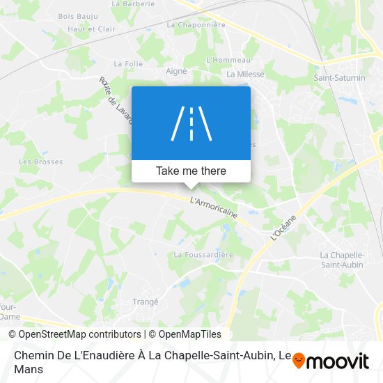 Chemin De L'Enaudière À La Chapelle-Saint-Aubin map