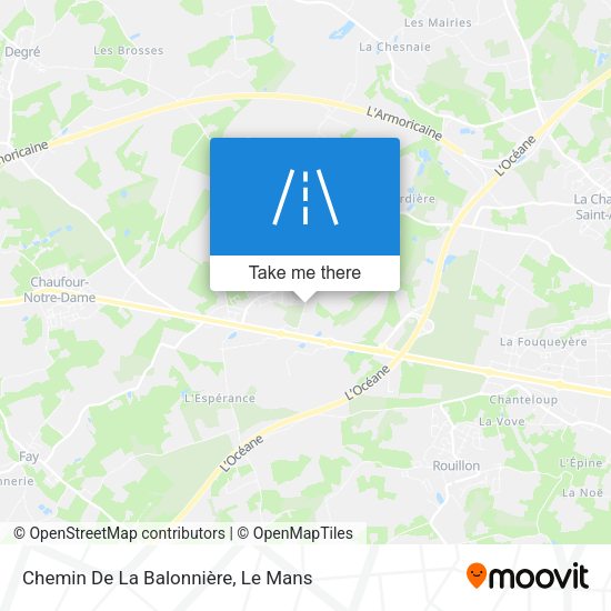 Chemin De La Balonnière map