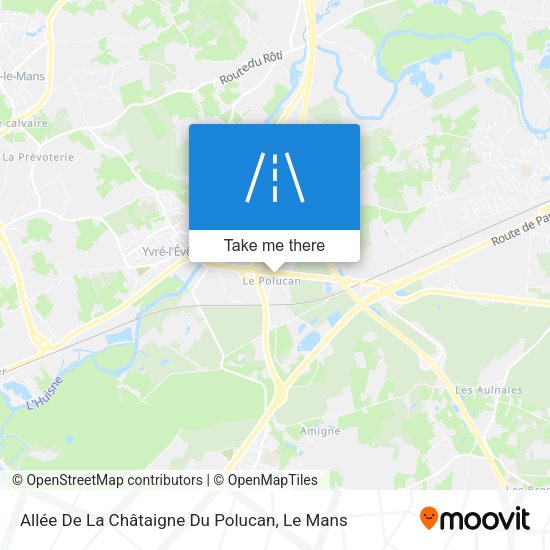 Allée De La Châtaigne Du Polucan map