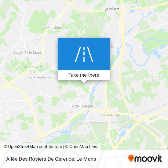 Allée Des Rosiers De Gérence map