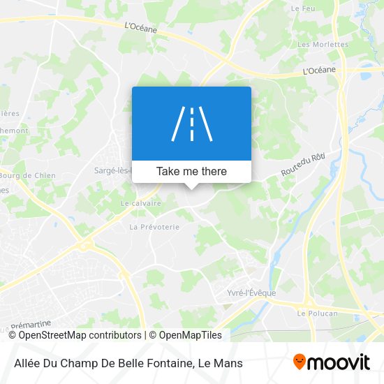 Allée Du Champ De Belle Fontaine map