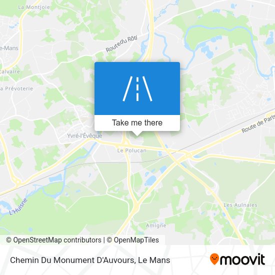 Chemin Du Monument D'Auvours map