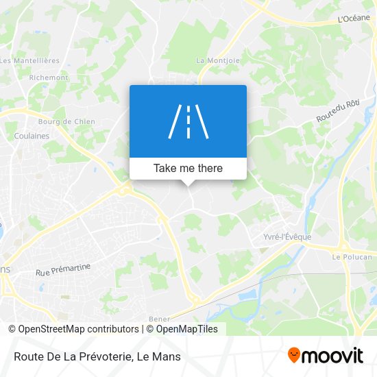 Route De La Prévoterie map