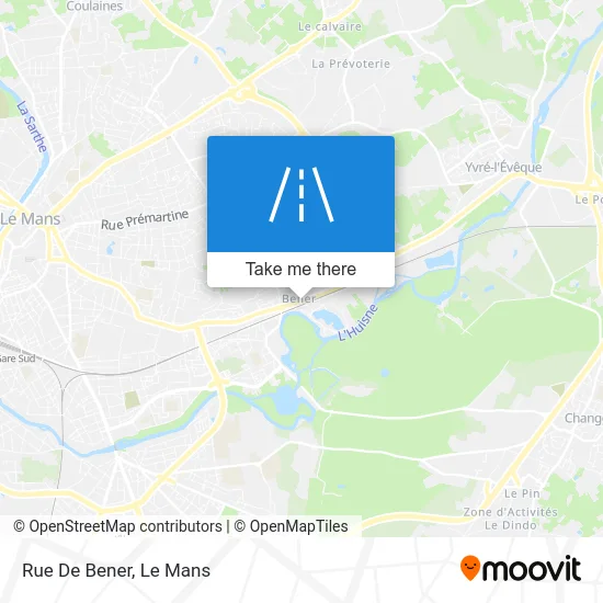 Rue De Bener map