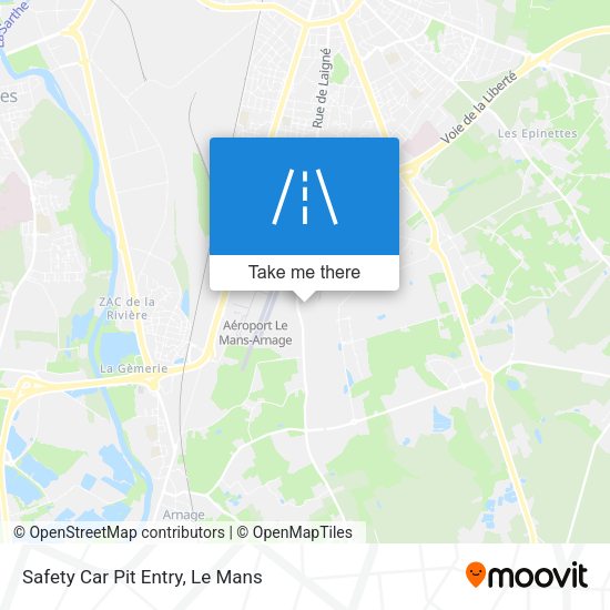 Safety Car Pit Entry map