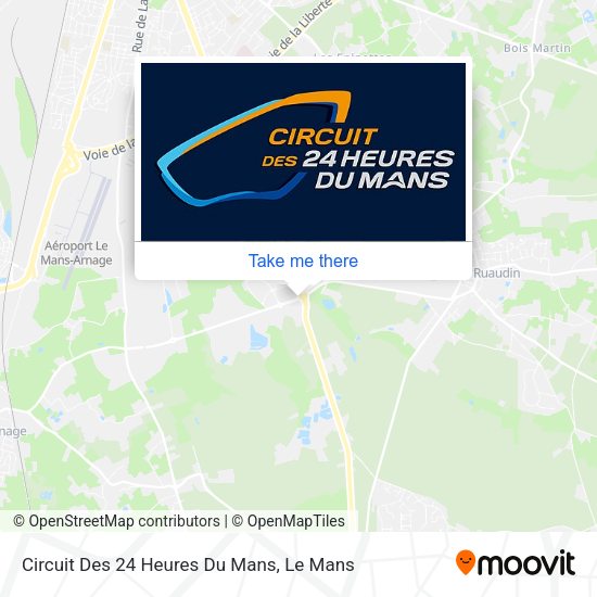 Circuit Des 24 Heures Du Mans map