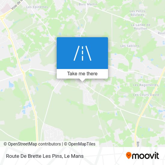 Route De Brette Les Pins map