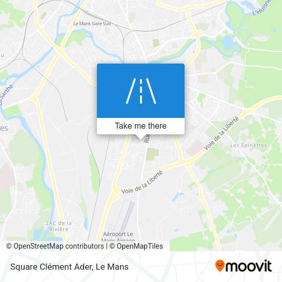 Square Clément Ader map