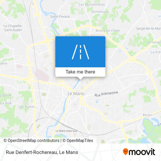 Rue Denfert-Rochereau map