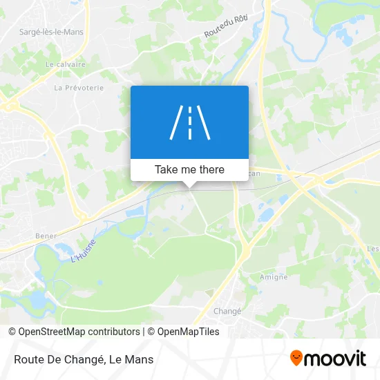 Route De Changé map