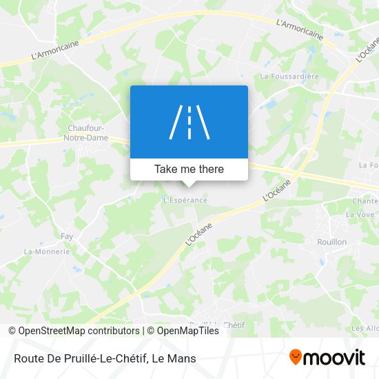 Route De Pruillé-Le-Chétif map