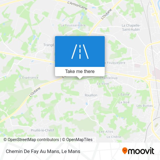 Chemin De Fay Au Mans map