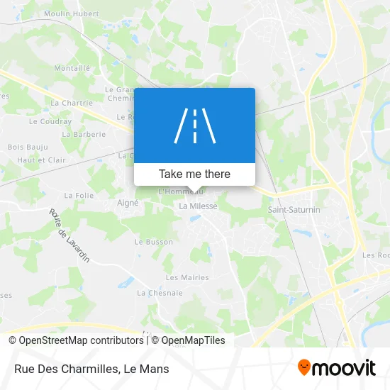 Mapa Rue Des Charmilles