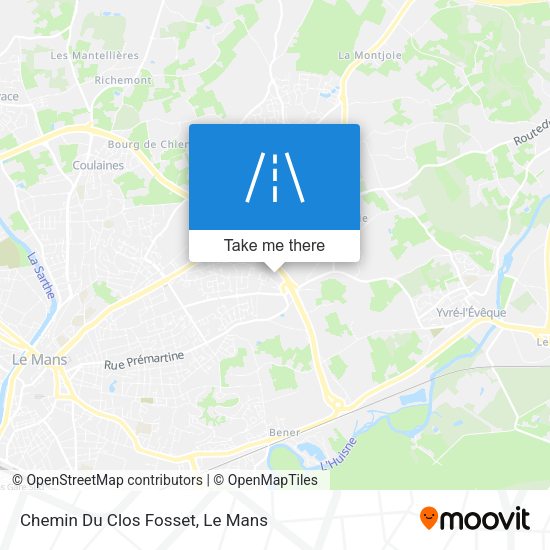 Chemin Du Clos Fosset map