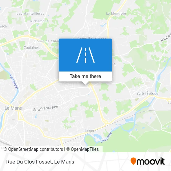 Rue Du Clos Fosset map