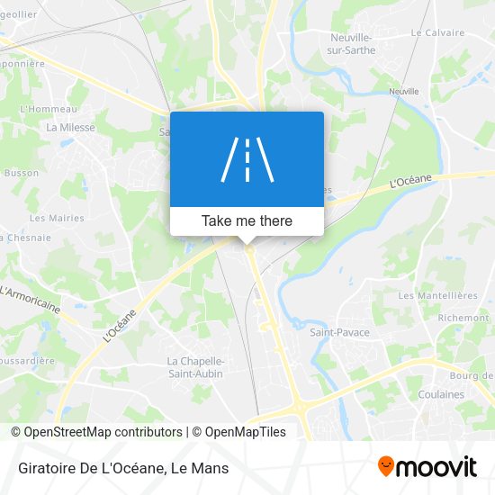 Giratoire De L'Océane map