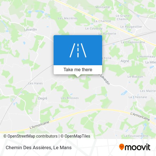 Chemin Des Assières map