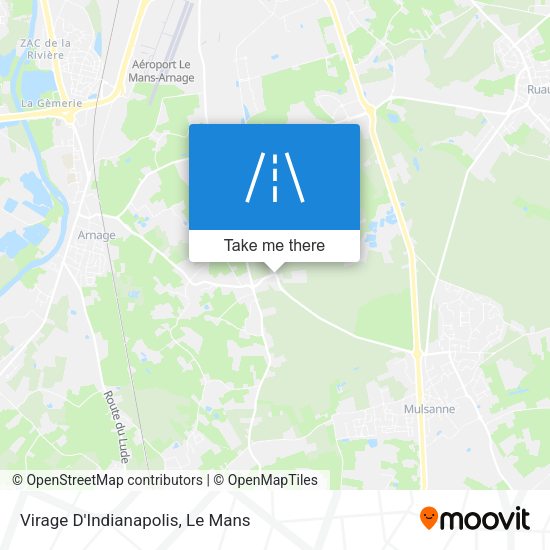 Virage D'Indianapolis map