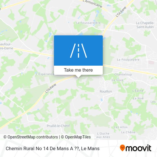 Chemin Rural No 14 De Mans A ?? map