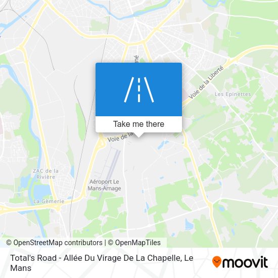 Total's Road - Allée Du Virage De La Chapelle map