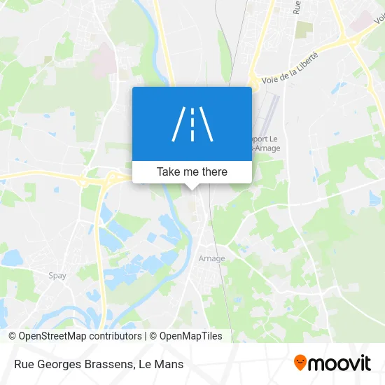 Rue Georges Brassens map