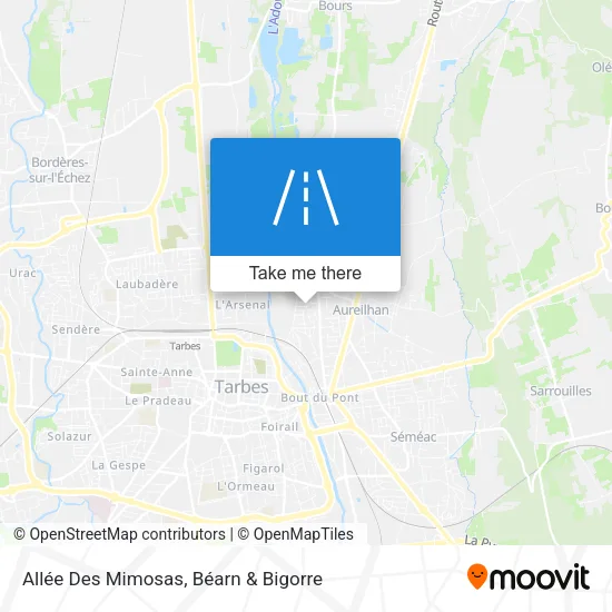 Allée Des Mimosas map