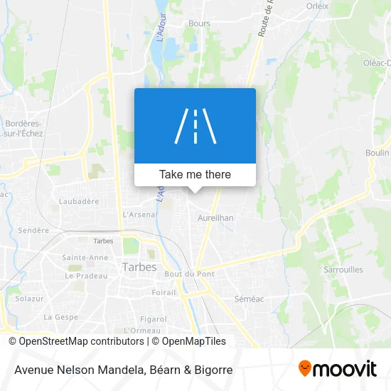 Avenue Nelson Mandela map