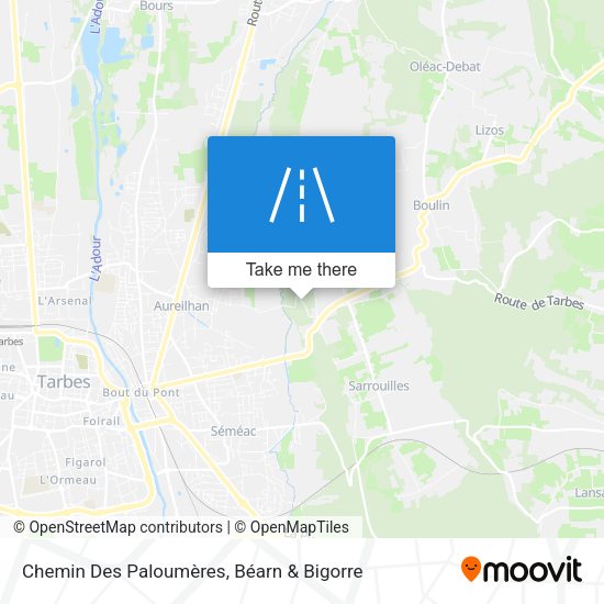 Chemin Des Paloumères map