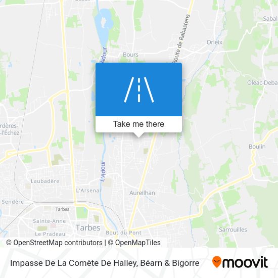 Impasse De La Comète De Halley map