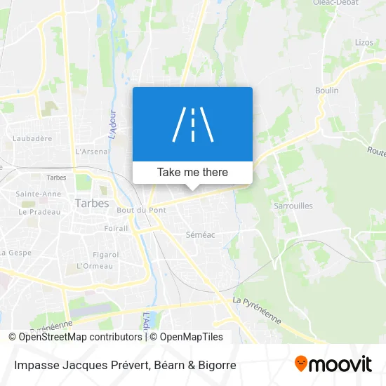 Impasse Jacques Prévert map