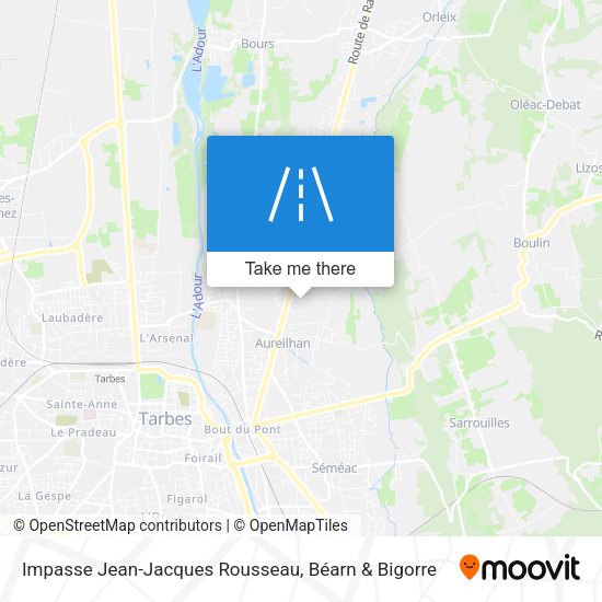 Impasse Jean-Jacques Rousseau map