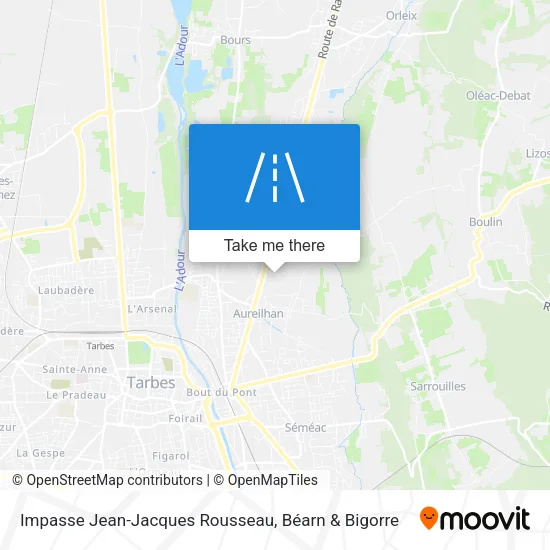 Impasse Jean-Jacques Rousseau map