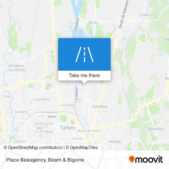 Place Beaugency map