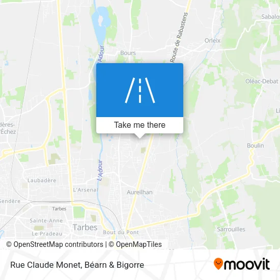 Rue Claude Monet map