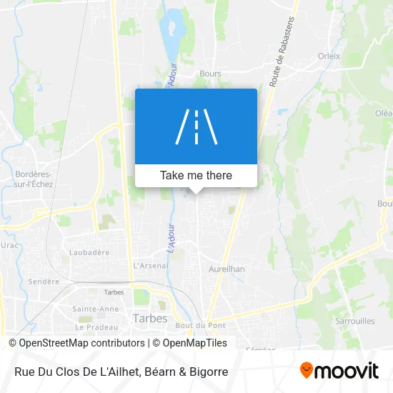 Rue Du Clos De L'Ailhet map