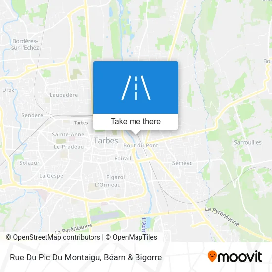 Rue Du Pic Du Montaigu map