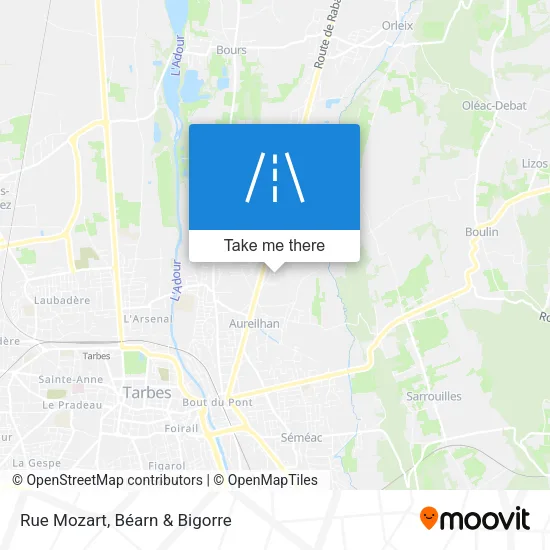 Rue Mozart map