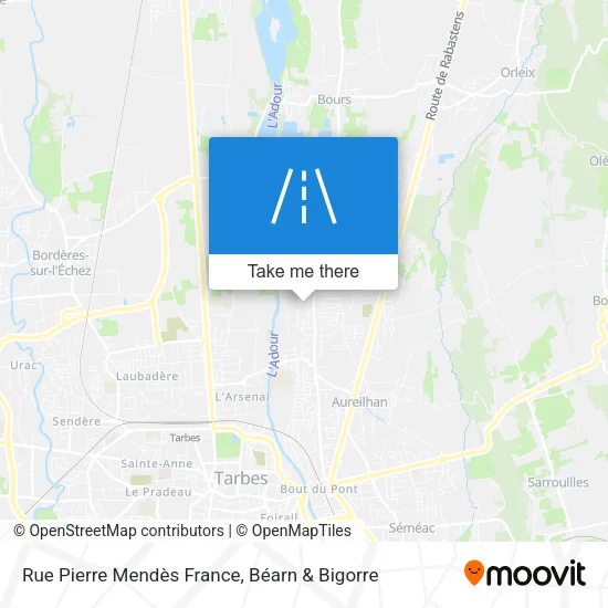 Rue Pierre Mendès France map