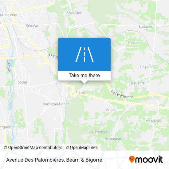 Avenue Des Palombières map