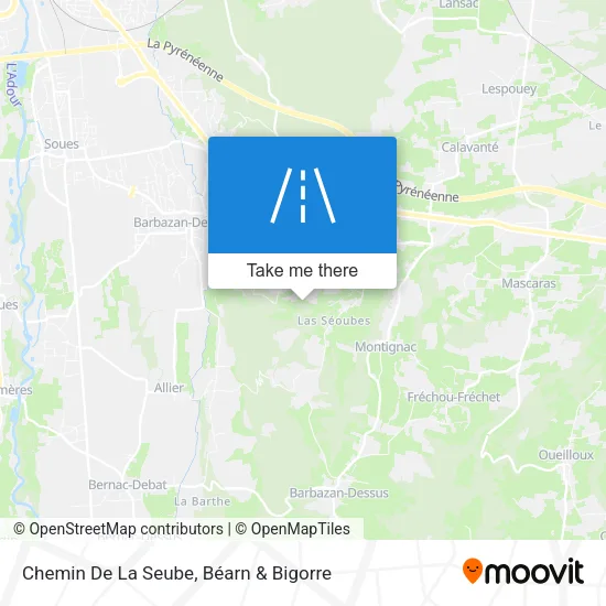 Chemin De La Seube map