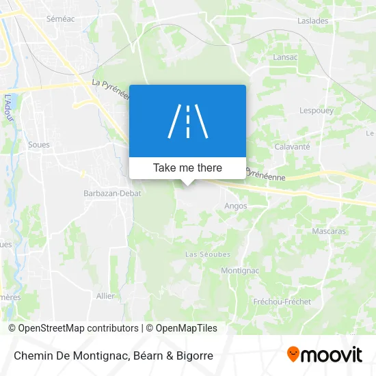 Chemin De Montignac map