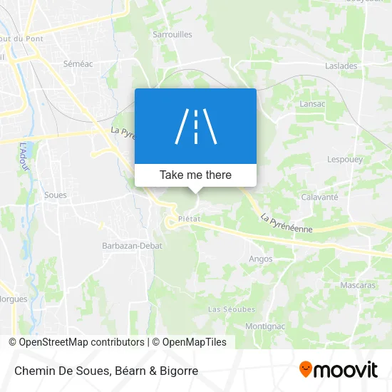 Chemin De Soues map