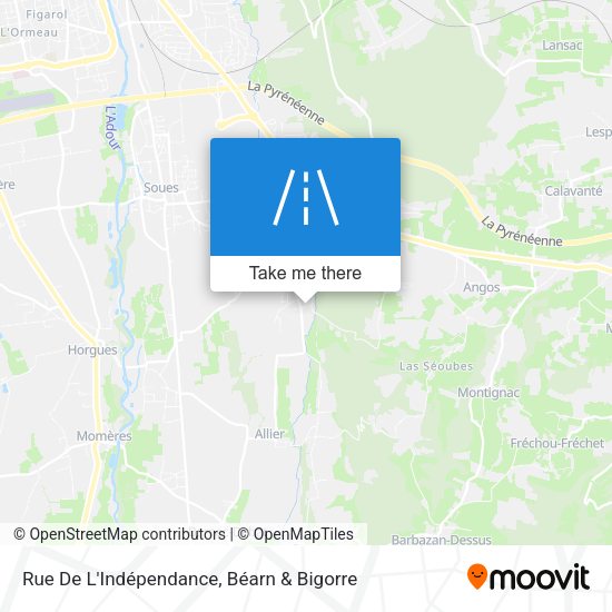 Rue De L'Indépendance map