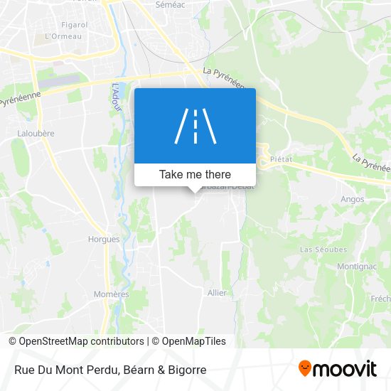 Rue Du Mont Perdu map