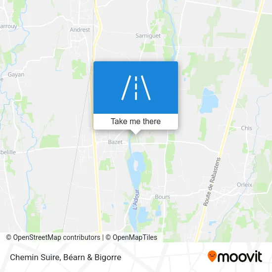 Chemin Suire map