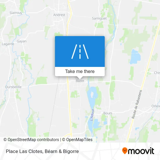 Place Las Clotes map