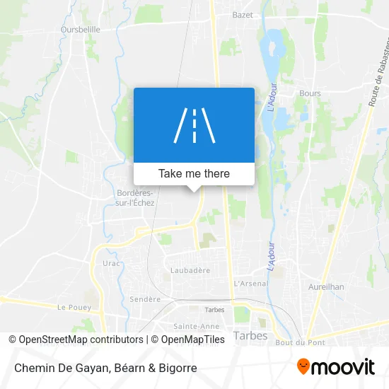 Chemin De Gayan map